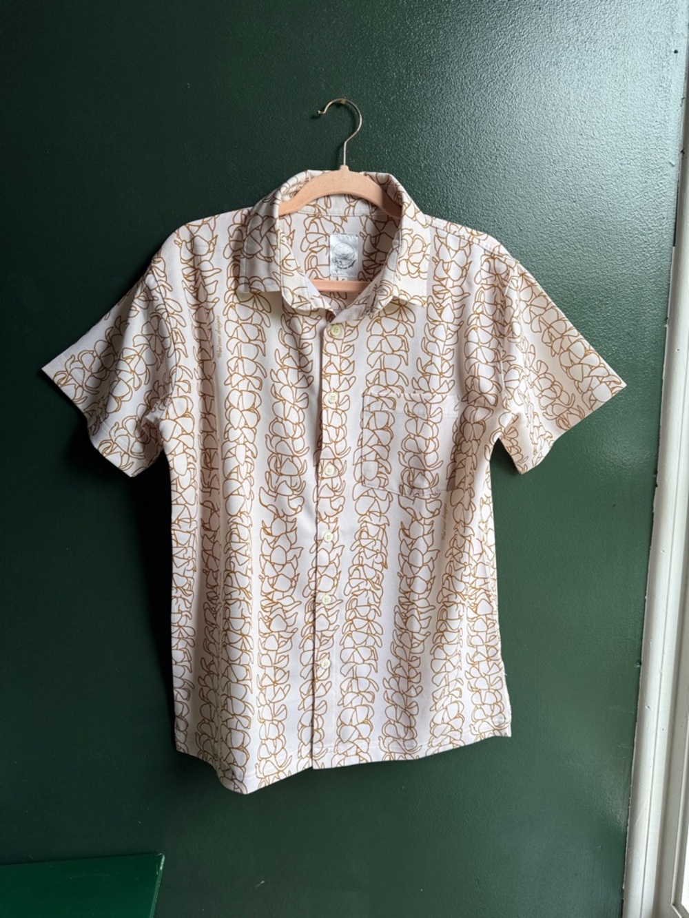 Men’s puakenikeni button down dress shirt